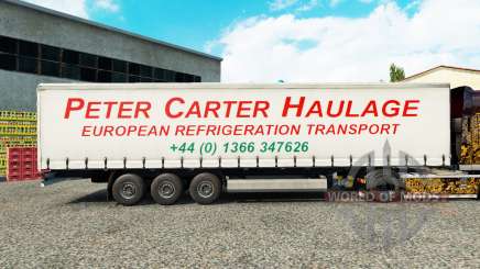 Haut Peter Carter Spedition auf Vorhang semi-trailer für Euro Truck Simulator 2