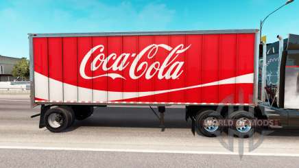 La peau de Coca-Cola en métal semi-remorque pour American Truck Simulator
