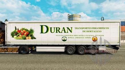 Haut Duran auf einem Vorhang semi-trailer für Euro Truck Simulator 2