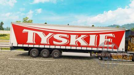 Haut Tyskie auf einen Vorhang semi-trailer für Euro Truck Simulator 2