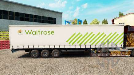 Haut Waitrose auf einen Vorhang semi-trailer für Euro Truck Simulator 2