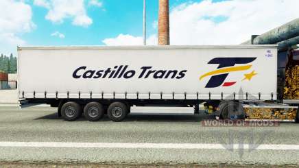 Haut Castillo Trans auf einen Vorhang semi-trailer für Euro Truck Simulator 2