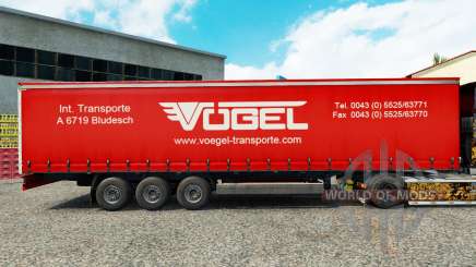 La peau Vogel sur un rideau semi-remorque pour Euro Truck Simulator 2