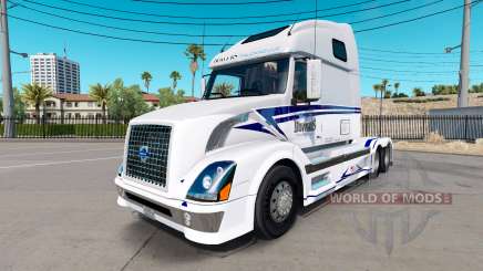 Haut auf Bowers Trucking LLC Sattelzugmaschine Volvo VNL 670 für American Truck Simulator