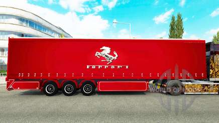 Rideau semi-remorque Ferrari pour Euro Truck Simulator 2