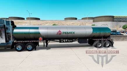 La peau v2 Pemex carburant semi-réservoir pour American Truck Simulator