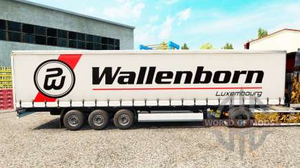 Wallenborn de la peau sur la semi-remorque à rideaux pour Euro Truck Simulator 2