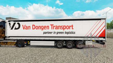 Haut Van Dongen Transport semi-trailer Vorhang für Euro Truck Simulator 2