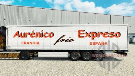 Haut Aurenico frio Expreso auf einen Vorhang semi-trailer für Euro Truck Simulator 2