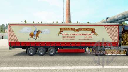 Haut Frank de Ridder auf einen Vorhang semi-trailer für Euro Truck Simulator 2