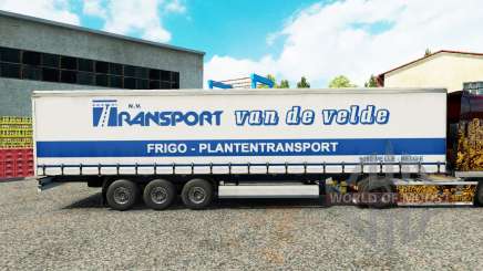 La peau de Transport VdV sur un rideau semi-remorque pour Euro Truck Simulator 2