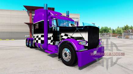 Скин de Violet et de Noir vérificateur на Peterbilt 389 pour American Truck Simulator