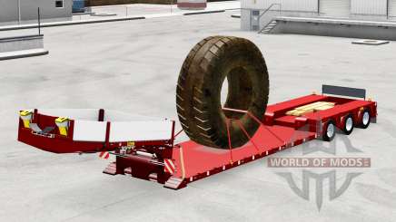 Bas de balayage avec la charge de pneus de grandes pour American Truck Simulator