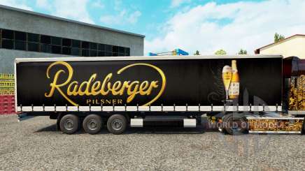 La peau Radeberger Pilsner sur un rideau semi-remorque pour Euro Truck Simulator 2