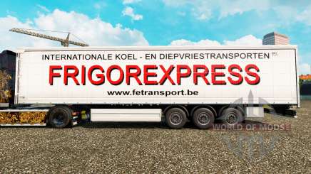 Haut Frigorexpress auf einen Vorhang semi-trailer für Euro Truck Simulator 2
