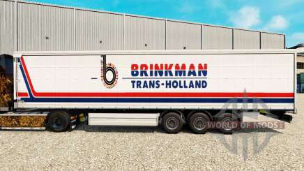 Haut Brinkman auf einen Vorhang semi-trailer für Euro Truck Simulator 2