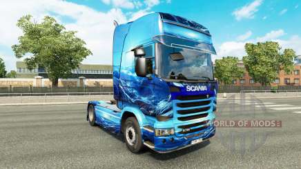 La lumière Bleue de la peau pour le camion Scania pour Euro Truck Simulator 2