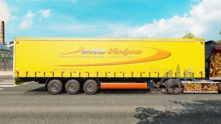 Haut DellaVolpe auf einen Vorhang semi-trailer für Euro Truck Simulator 2