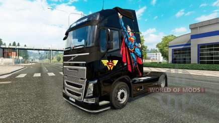 Superman skin für Volvo-LKW für Euro Truck Simulator 2