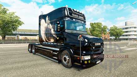 Ange noir de la peau pour Scania T camion pour Euro Truck Simulator 2