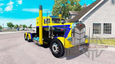 La peau Long de la Route de Transport par camion Peterbilt 351 pour American Truck Simulator