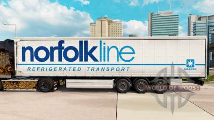 Haut Norfolkline Vorhang semi-trailer für Euro Truck Simulator 2