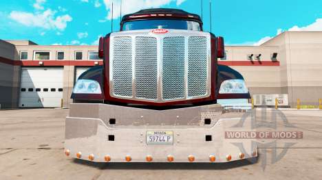 Pare-chocs en Chrome pour un Peterbilt 579 tract pour American Truck Simulator