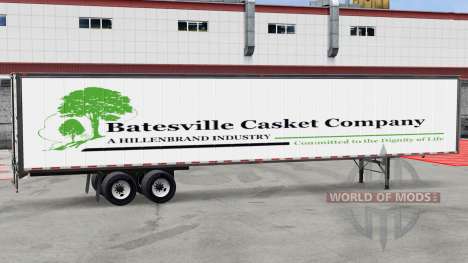 La remorque de Batesville Casket v1.2 pour American Truck Simulator