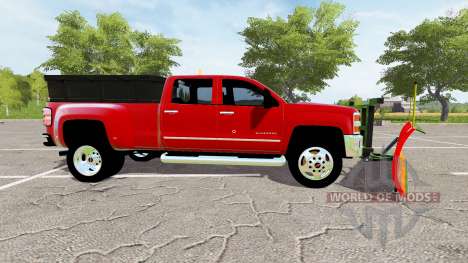 Chevrolet Silverado 3500 HD 2016 plow für Farming Simulator 2017