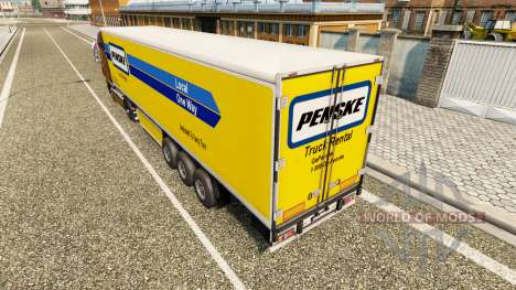 Penske de la peau pour la semi-remorque frigorif pour Euro Truck Simulator 2