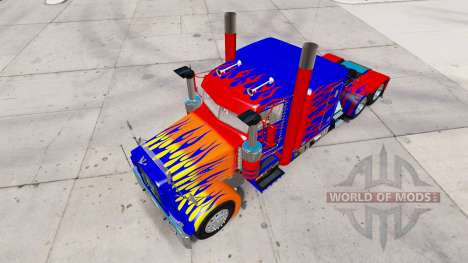 Optimas Prime skin für den truck-Peterbilt 389 für American Truck Simulator