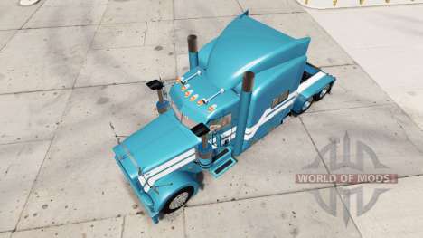La Glace bleue de la peau pour le camion Peterbi pour American Truck Simulator