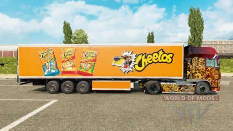 La peau Cheetos sur frigorifique semi-remorque pour Euro Truck Simulator 2