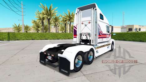 La peau Flecoli sur tracteur Volvo VNL 670 pour American Truck Simulator