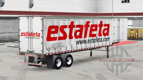 Haut Estafeta auf einen Vorhang semi-trailer für American Truck Simulator