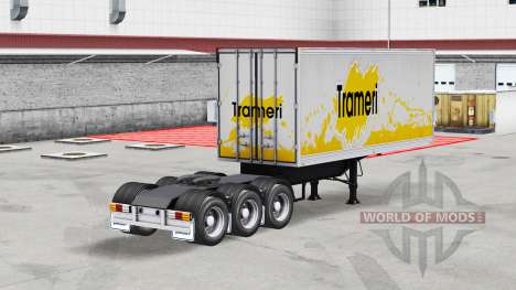 Frigorifique semi-remorque avec une selle pour American Truck Simulator