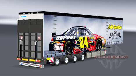 Vorhang Auflieger Krone NASCAR für Euro Truck Simulator 2