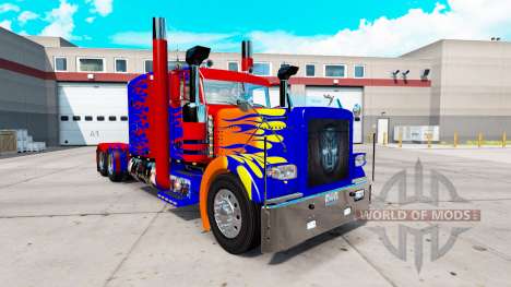Optimas Prime skin für den truck-Peterbilt 389 für American Truck Simulator