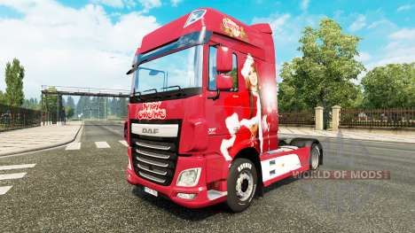 Noël de la peau pour DAF camion pour Euro Truck Simulator 2