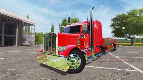 Peterbilt 388 flatbed auto load pour Farming Simulator 2017