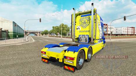 Michelin peau pour camion Scania T pour Euro Truck Simulator 2