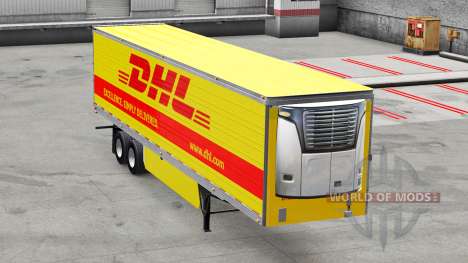 La peau DHL pour l'frigorifique semi-remorque pour American Truck Simulator