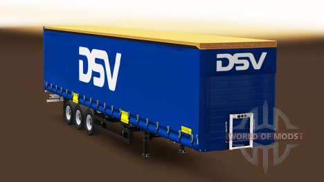 Rideau semi-remorque Schmitz Cargobull DSV pour Euro Truck Simulator 2