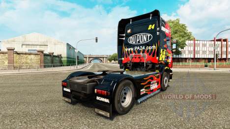 NASCAR de la peau pour Scania camion pour Euro Truck Simulator 2