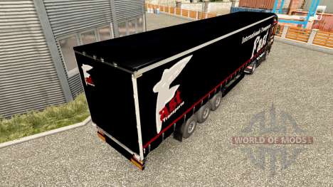 Haut Schnell Internationale Transport auf semi-t für Euro Truck Simulator 2
