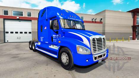 Haut Walmart auf Zugmaschine Freightliner Cascad für American Truck Simulator