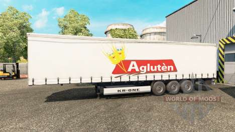Skins auf einen Vorhang semi-trailer für Euro Truck Simulator 2