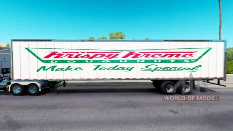 La peau de Krispy Kreme sur la remorque pour American Truck Simulator