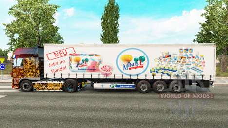 Haut MinusL auf einen Vorhang semi-trailer für Euro Truck Simulator 2