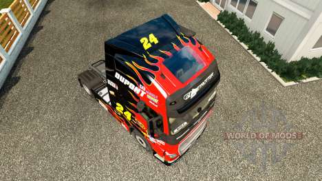 La peau de NASCAR pour camion tracteur Volvo pour Euro Truck Simulator 2